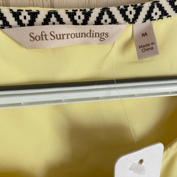 Soft Surroundings Go Lively Traverse Dress Lemon Grass Butter Yellow Sz M NWT - Picture 7 of 14